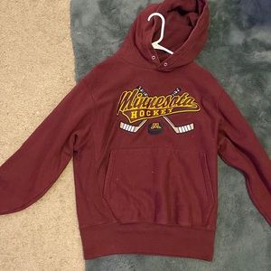 I’m selling this signature sports wear concepts Minnesota Hockey hoodie.